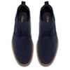 CLARKS MENS LEATHER LACE ANKLE BOOT - NAVY
